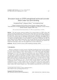 simulation study on cfrp strengthened