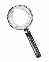 Hand Drawn Vintage Magnifying Glass