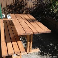 How To Make A Patio Sized Picnic Table