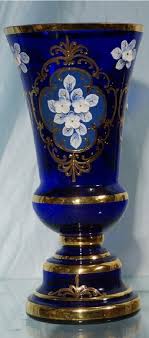 Gorgeous Bohemian Egermann Czech Cobalt