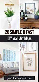 Diy Wall Décor For Your Living Room