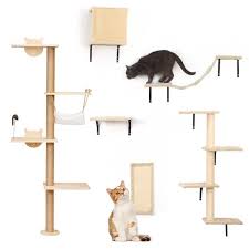 Coziwow 6 Pcs Cat Tree Shelves Wall