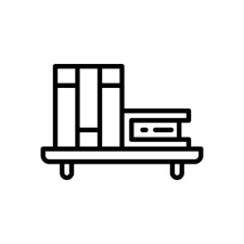 Bookshelf Icon For Your Website Mobile