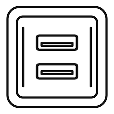 Usb Power Socket Icon Outline Usb Power