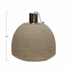 Storied Home Sandstone Oil Lamp Df6334