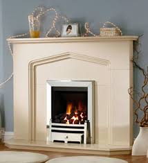 Southampton Marfil Marble Fireplace