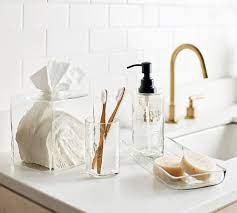 Hammered Glass Bathroom Accessories