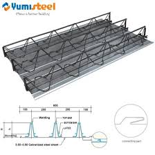 installed steel bar trusses girder