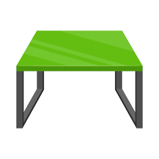 Modern Green Square Office Table Modern