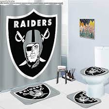 Las Vegas Raiders Bathroom Set Shower