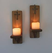 Pair Of Gothic Wall Sconces Led Candle