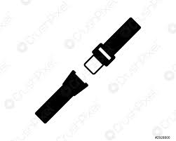 Seat Belt Icon Isolated On White
