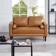 Leather Loveseat Sectional