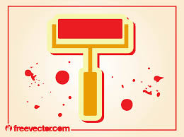 Paint Roller Vector Art Graphics