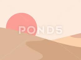 Red Sun Flat Design Boho Royalty