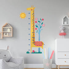 Giraffe Height Chart Removable Wall