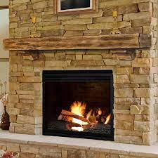 Rustic Fireplace Mantels Traditional