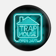 Light Blue Trap House Pin