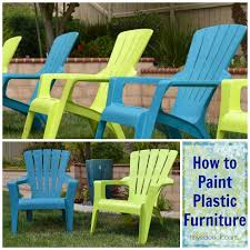 How To Paint Plastic Chairs Outdoor