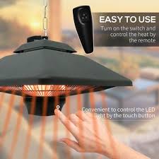 Outsunny 2kw Electric Heater Led