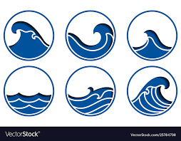 Ocean Wave Icon Royalty Free Vector