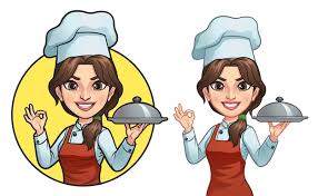 Premium Vector Cartoon Female Chef