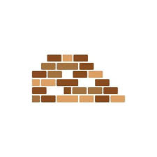 Brick Wall Icon Vector Ilration