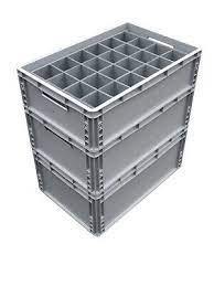 Glass Storage Crate Containers For