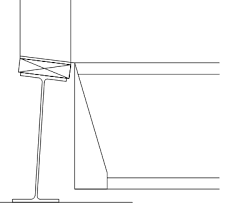 steel beam on top of icf wall detail