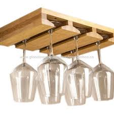 Wine Glass Holder Bamboo Stemware Rack