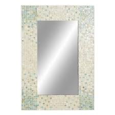 Rectangle Blue Wall Mounted Mirrors For
