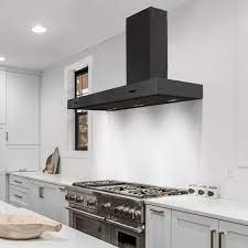 120cm Wall Mounted Kitchen Hood Black