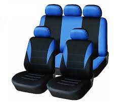 Blue Car Seat Covers Rubber Car Mats