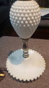 Vintage Leviton Milk Glass Table Lamp