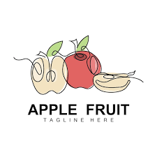 Vector Apple Logo Design Fruit Vector