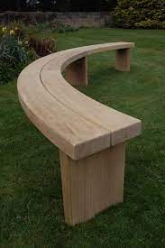 Curved Benches Backless Hardwood