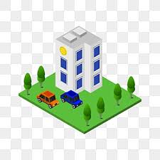 Bank Isometric Vector Png Images