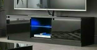 Modern Black 140cm Tv Stand Cabinet