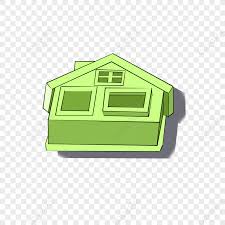 Small House Building Blocks Green