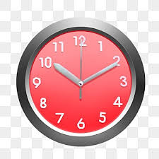 Red Clock Png Vector Psd And Clipart