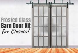 Frosted Glass Sliding Barn Doors For