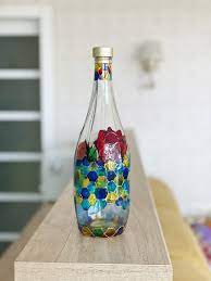 Buy Decorative Stained Glass Bottle