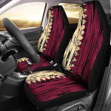 Qatar Grunge Flag Car Seat Cover