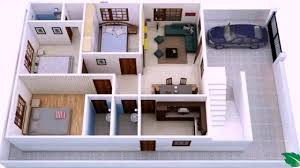 1000 Sq Ft House Design India 3d