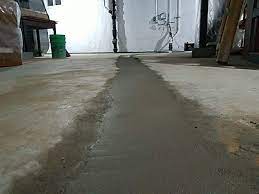 Basement Floor Protected With Concrete