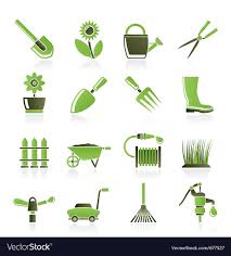 Gardening Icons Royalty Free Vector
