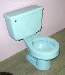 Baby Blue Vintage Toilet Bathroom
