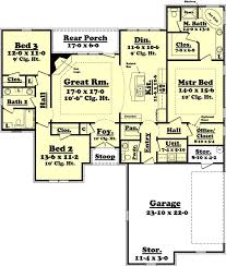 3 Bed 2 5 Bath Floor Plan Country