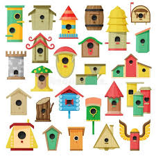 Birdhouse Vector Cartoon Set Icon