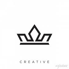 Crown Monogram Logo Design Vector Icon